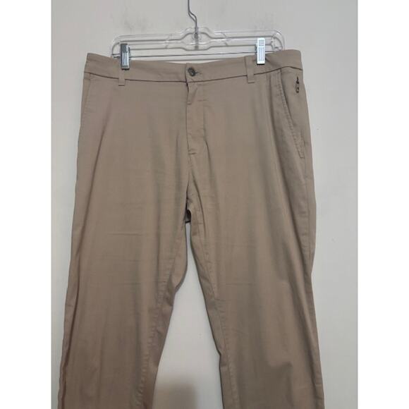 Bird Dogs Mens 34x30 Chino Pants Performance Stretch Stretch Zip Pockets Tan - Picture 3 of 8